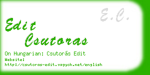edit csutoras business card
