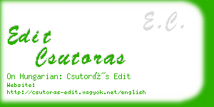 edit csutoras business card